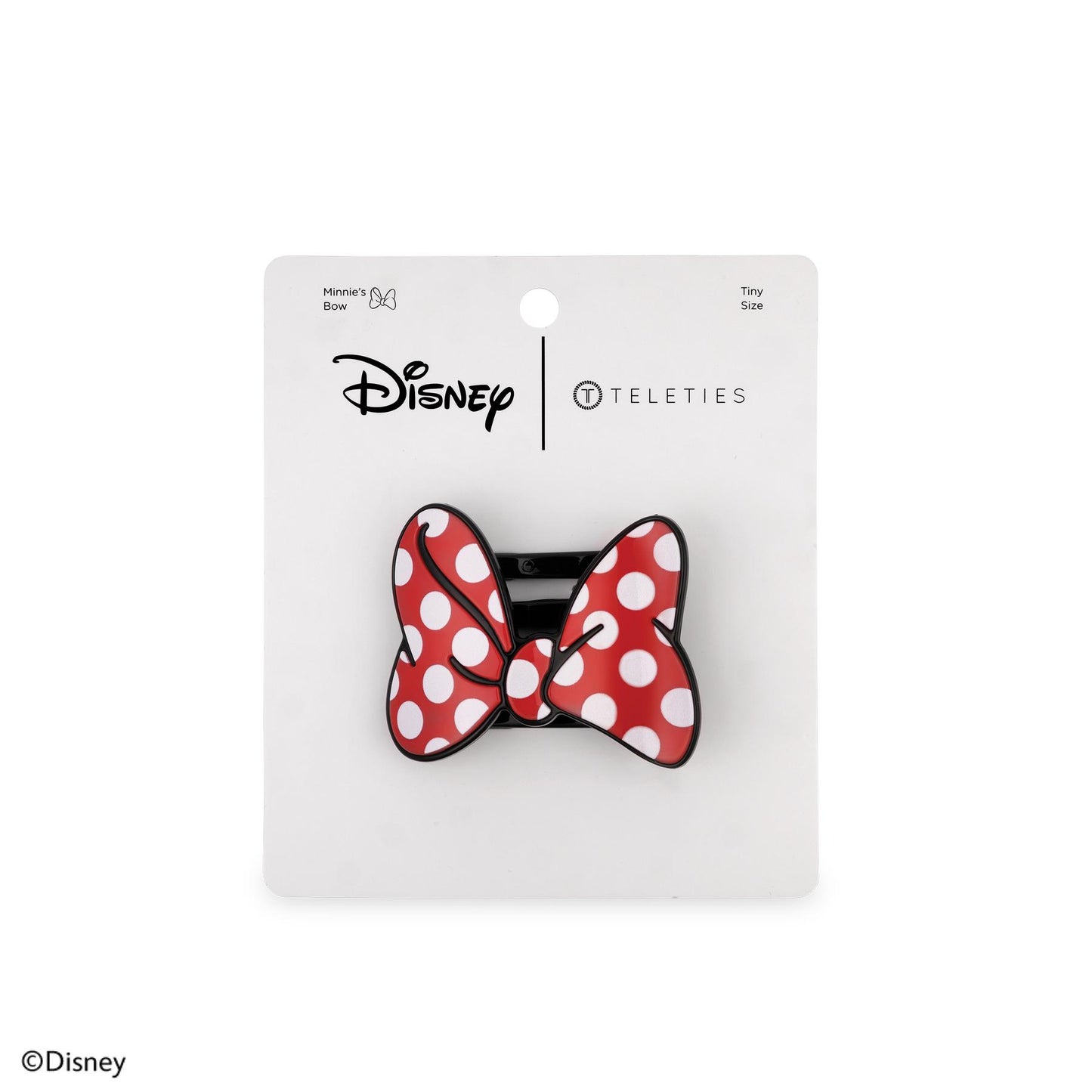 TELETIES - Disney: Minnie's Bow | Tiny |  Flat Hair Clip