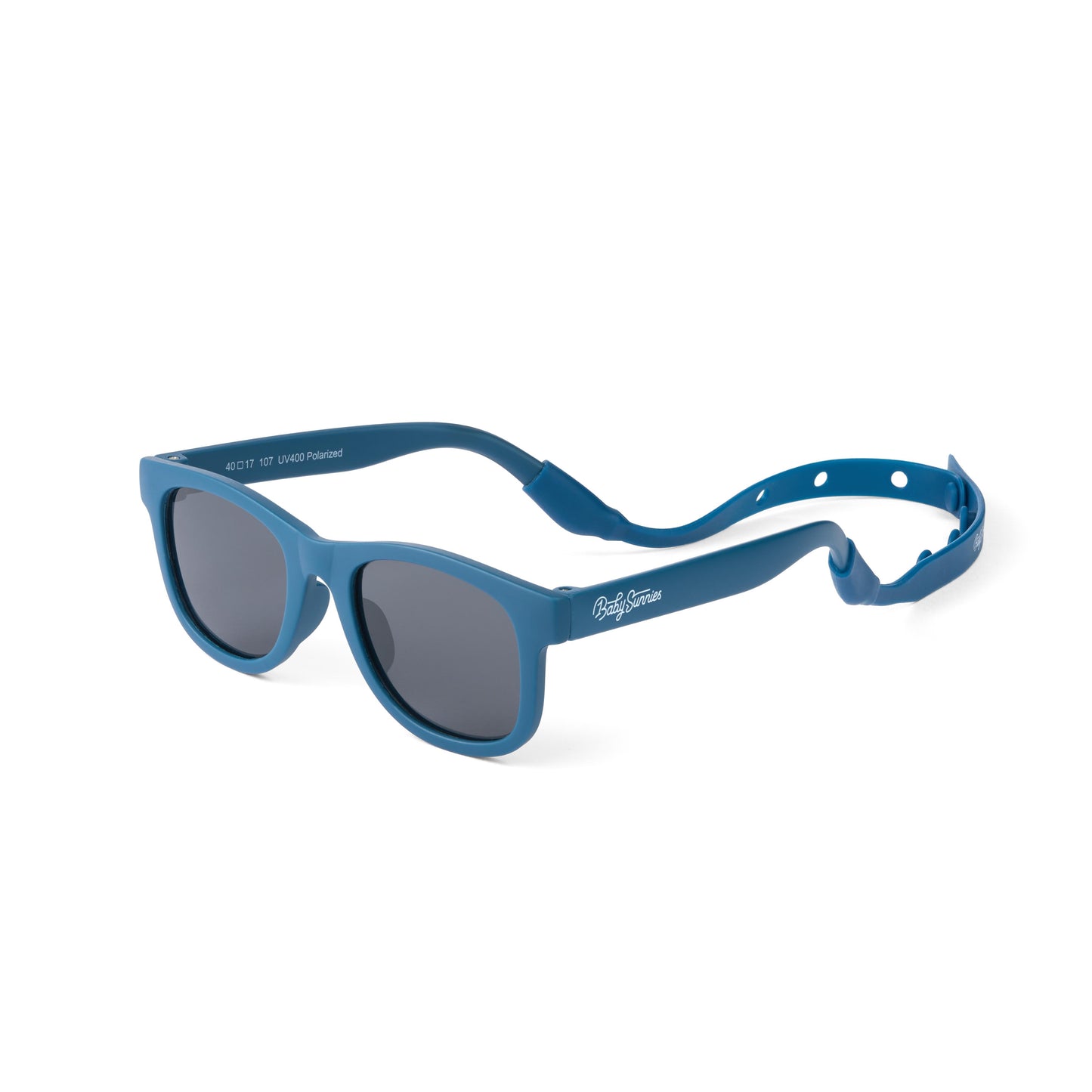 Baby Sunnies - Navy Blue Baby Polarized Sunglasses Strap UV Protection