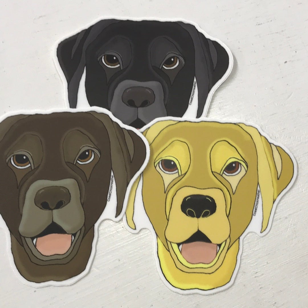 Coastal Chick Vinyl Stickers Dogs Stickers