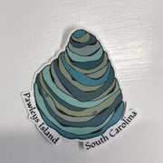 Coastal Chick Vinyl Stickers Pawleys Shell Stickers