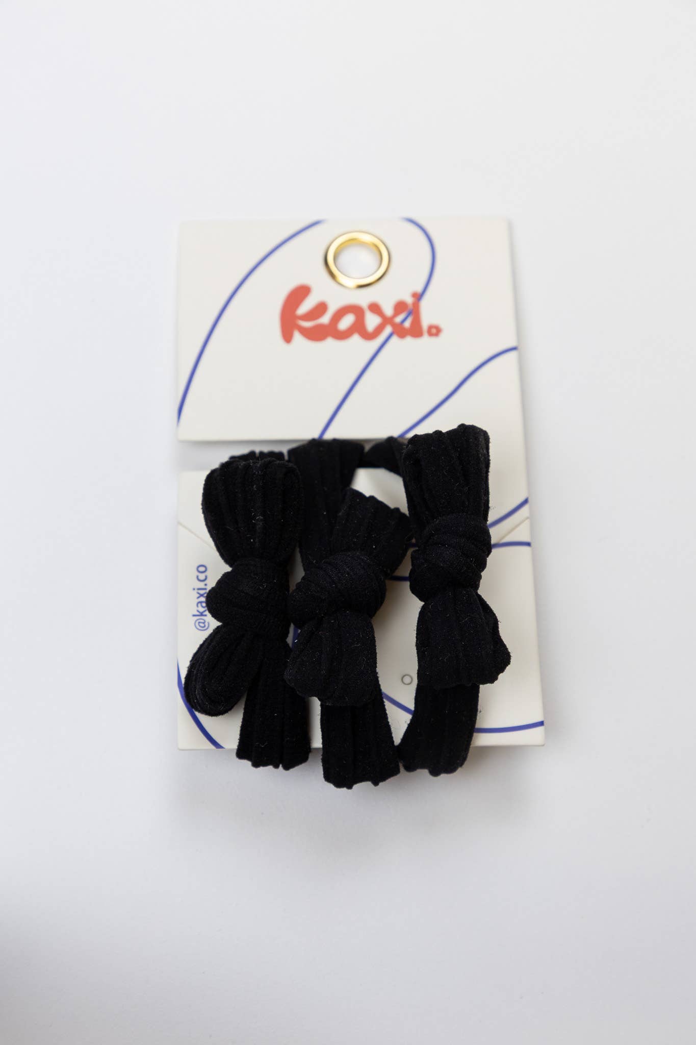 KAXI - Nylon Bow Slick Back Hair Ties