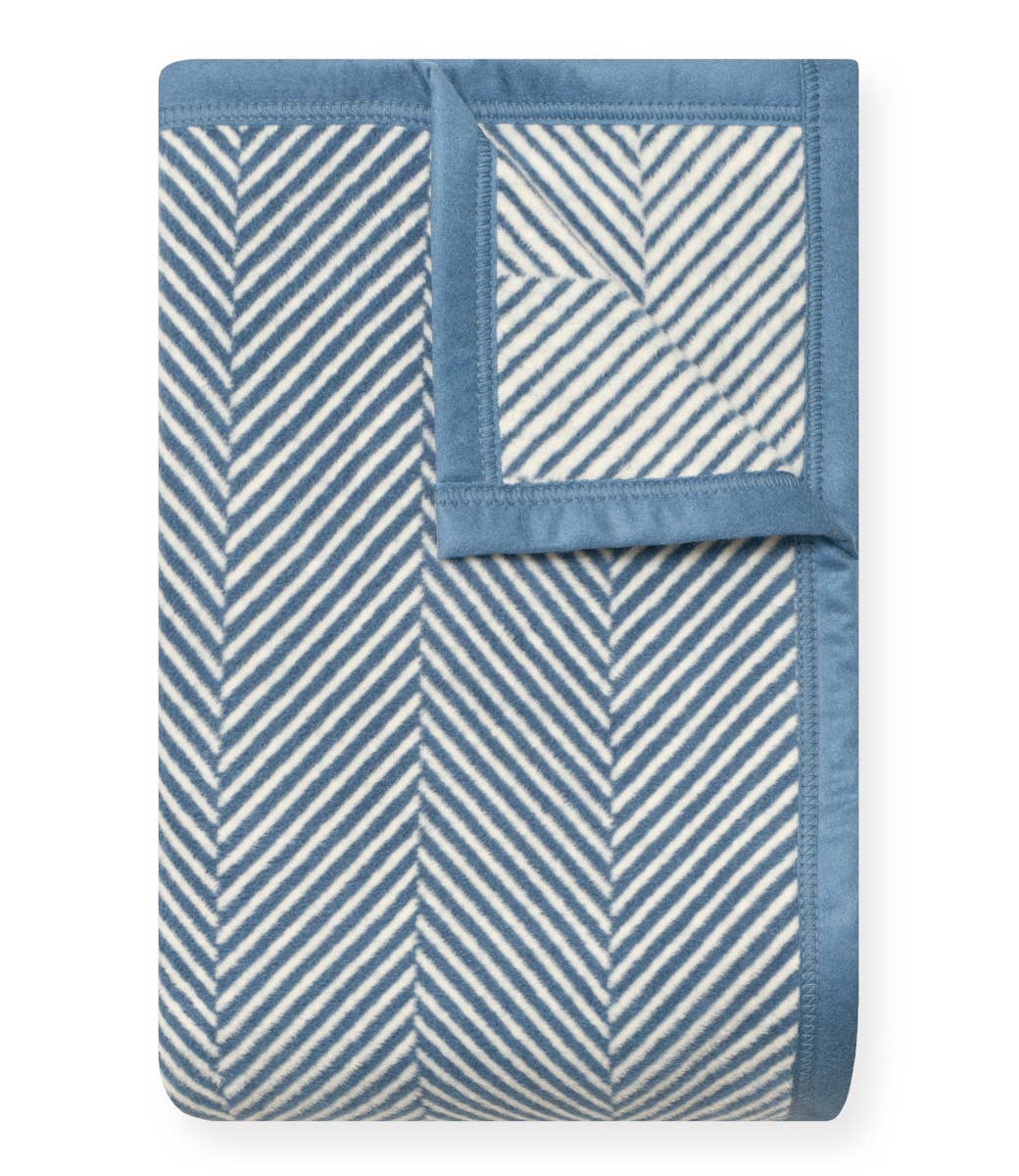 Chappy Wrap - Harborview Herringbone Cornflower Blanket