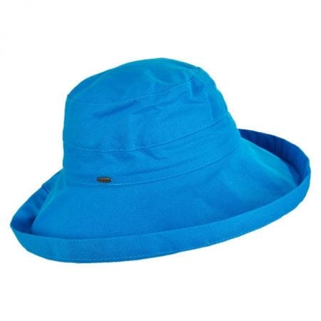 Dorfman Pacific Hats Azure Blue Sun Hat UPF 50