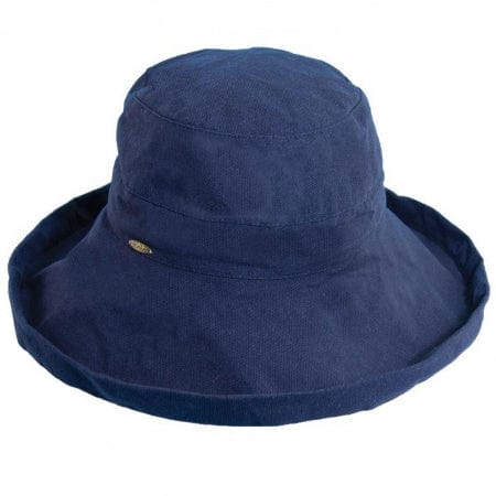 Dorfman Pacific Hats Navy Sun Hat UPF 50