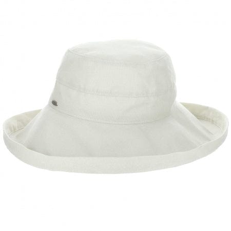 Dorfman Pacific Hats White Sun Hat UPF 50