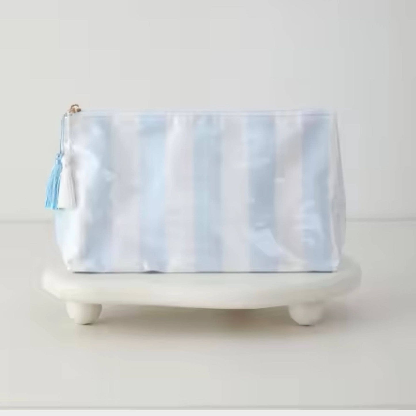 Southern My Sass - Waterproof Cosmetic Case PVC Make up Bag Seaside Stripes