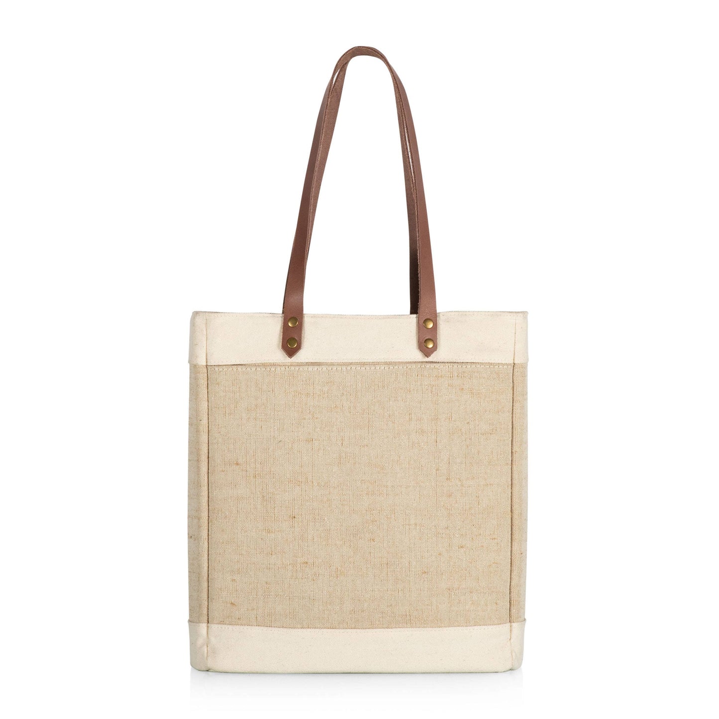 Picnic Time Family of Brands - Pinot Jute 3 Bottle Insulated Wine Bag