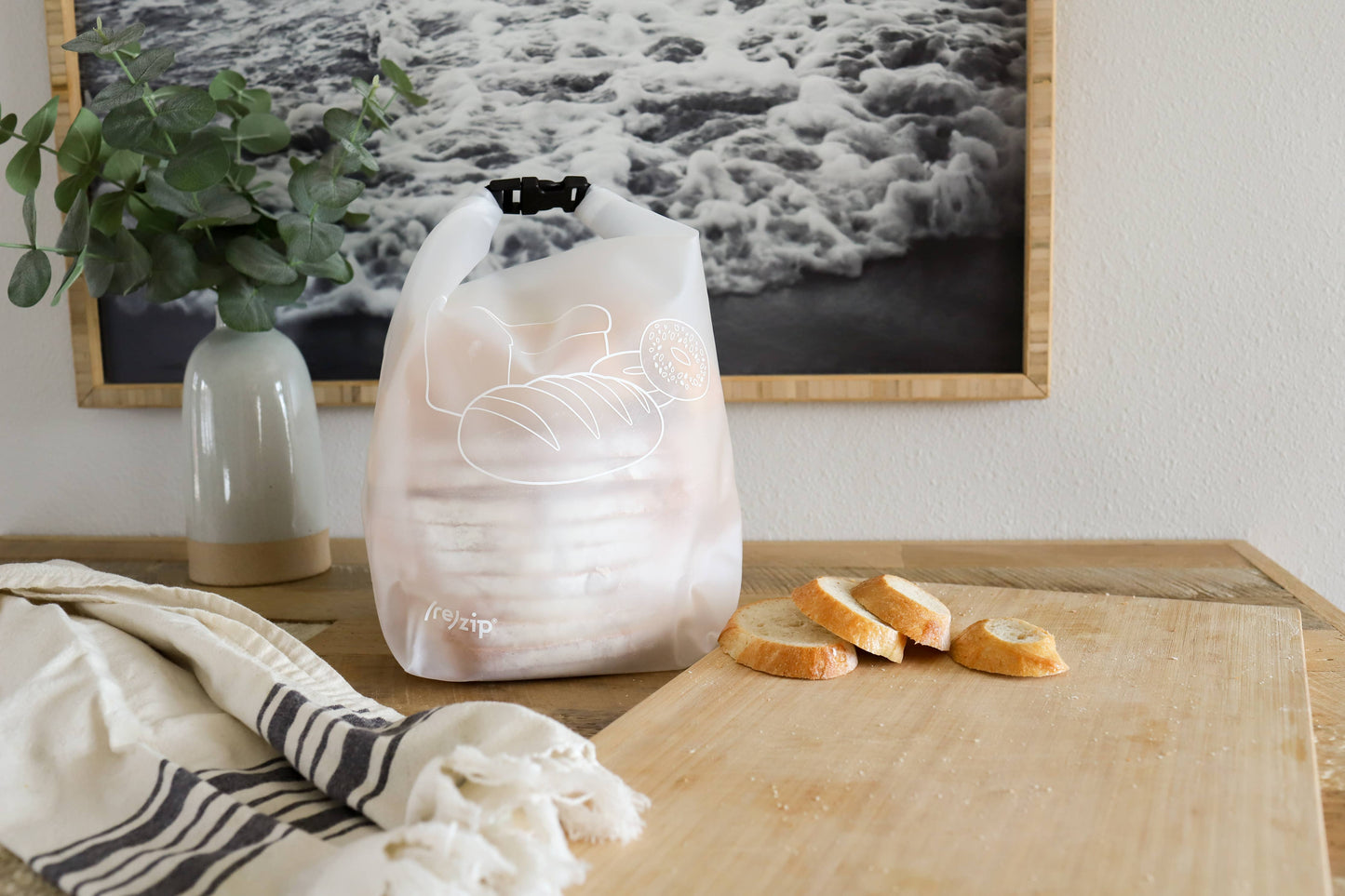 Rezip Co. - Reusable Roll Top Bread & Bagel Bag