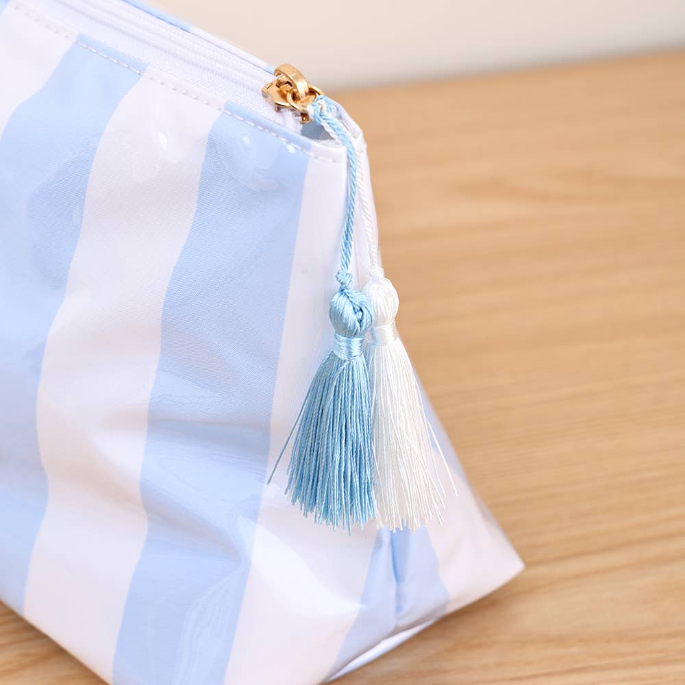 Southern My Sass - Waterproof Cosmetic Case PVC Make up Bag Fun Stripes