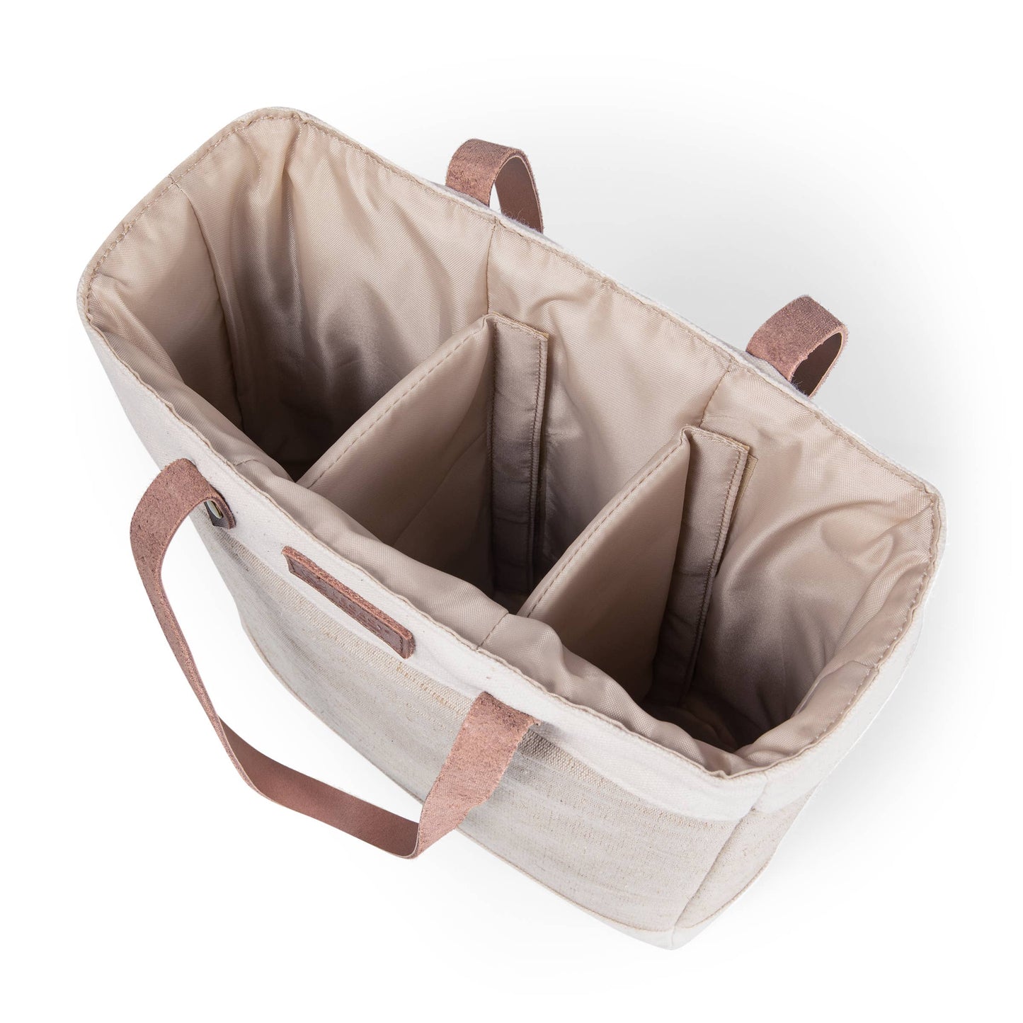 Picnic Time Family of Brands - Pinot Jute 3 Bottle Insulated Wine Bag