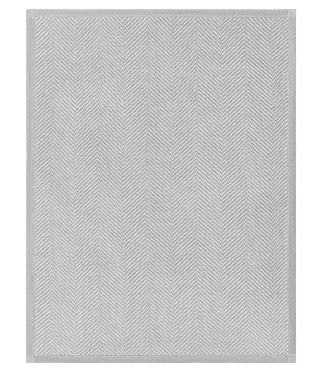 Chappy Wrap - Harborview Herringbone Light Grey Blanket