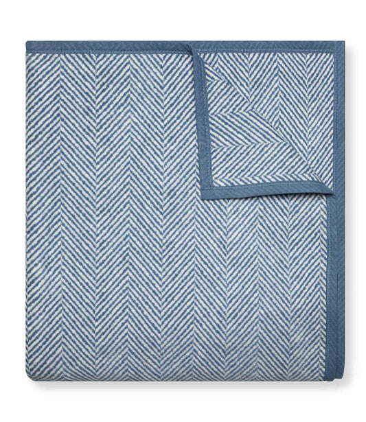 ChappyWrap - Harborview Herringbone Cornflower Blanket