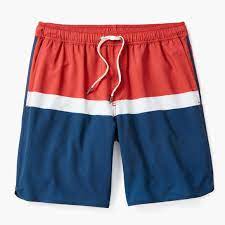 Fair Harbor Shorts Red Color Block / S The Anchor Swim Shorts