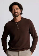 Men's Waffle Long Sleeve Henley