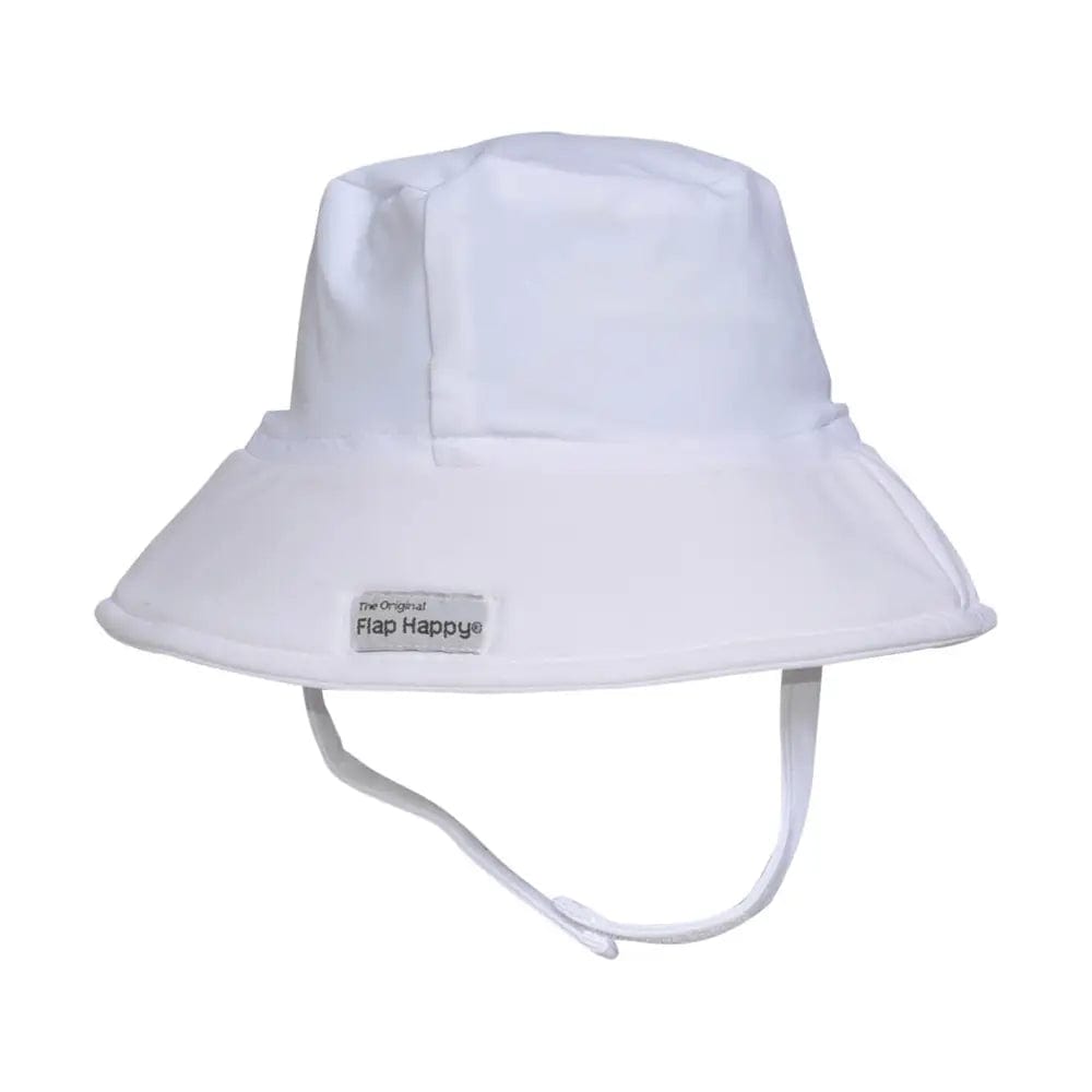 Flap Happy White / Small UPF 50+ Fun in the Sun Swim Hat
