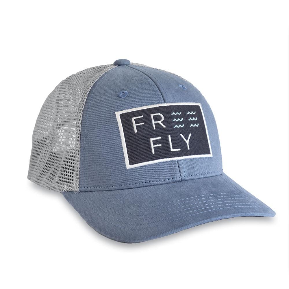 Free Fly Apparel Hats Blue Fog Wave Snapback