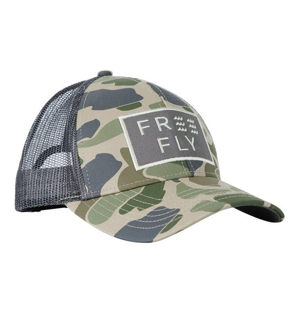 Free Fly Apparel Hats Camo Youth Camo Trucker