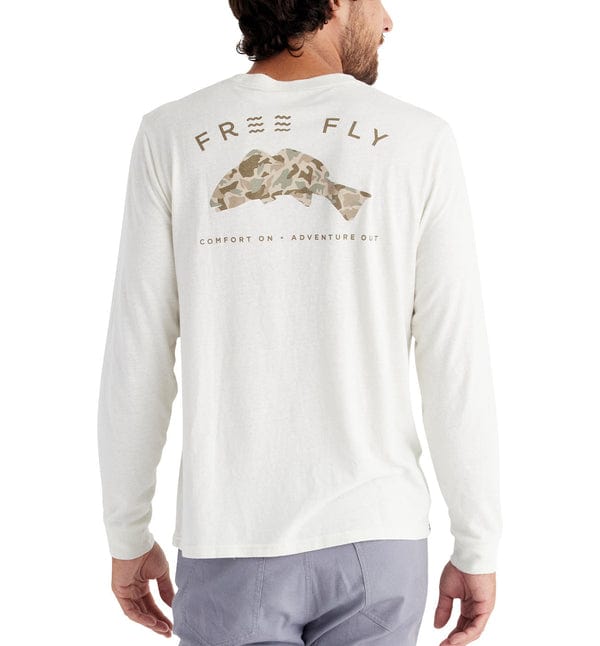 Free Fly Apparel Long Sleeve S / Heather Oyster Redfish Camo Long Sleeve