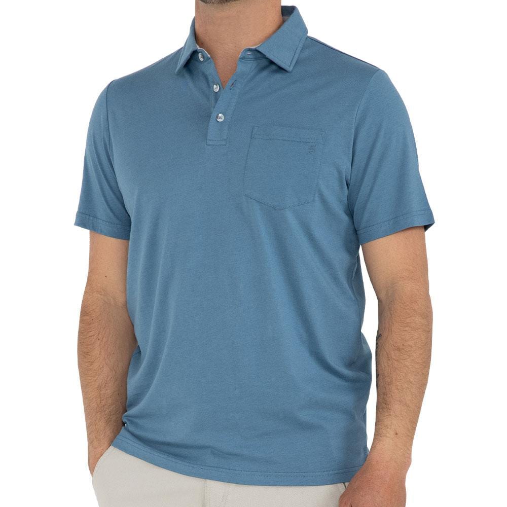 Free Fly Apparel Polos Cape Blue / S Men's Bamboo Heritage Polo