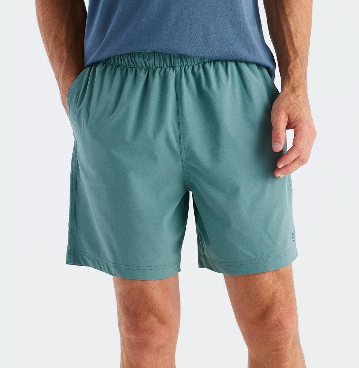 Free Fly Apparel Shorts Sabal Green / S Men's Breeze Short - 8" Inseam