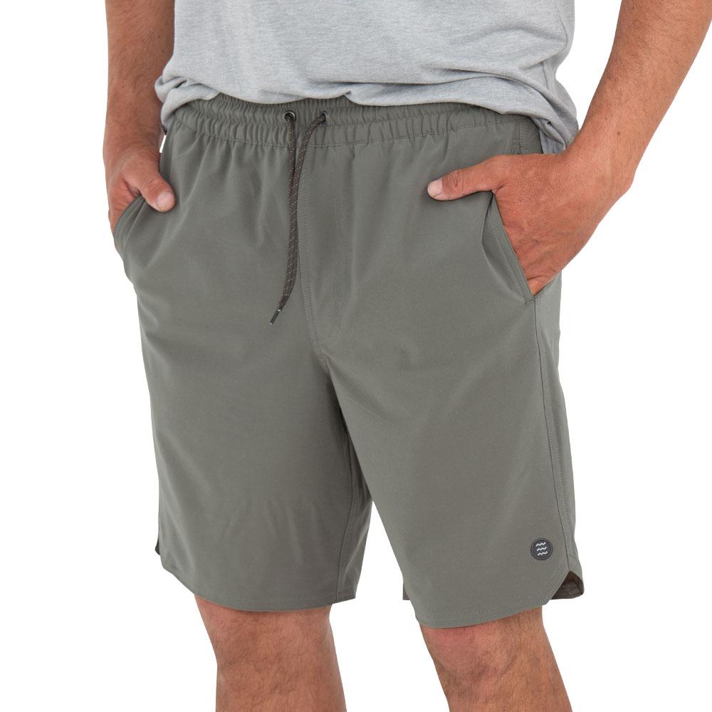 Free Fly Apparel Shorts Smoke Grey / S Men's Lined Swell Short - 8"