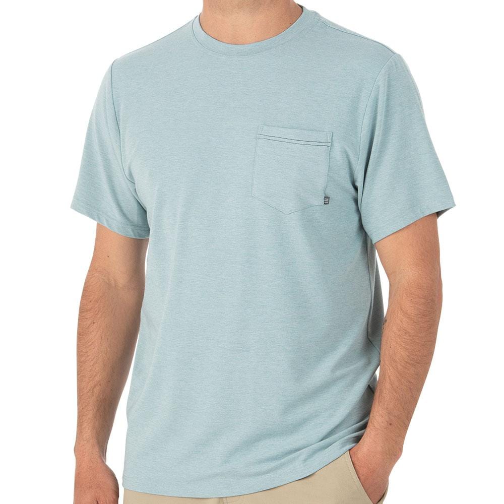 Free Fly Apparel T Shirts Men's Bamboo Flex Pocket Tee
