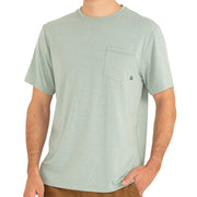 Free Fly Apparel T Shirts Heather Keys Green / S Men's Bamboo Flex Pocket Tee