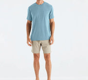 Free Fly Apparel T Shirts Heather Mineral / S Men's Bamboo Flex Pocket Tee