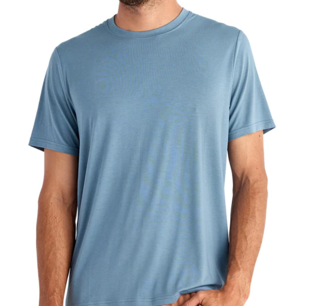 Free Fly Apparel T Shirts Stormy sea / S Men's Bamboo Motion Tee