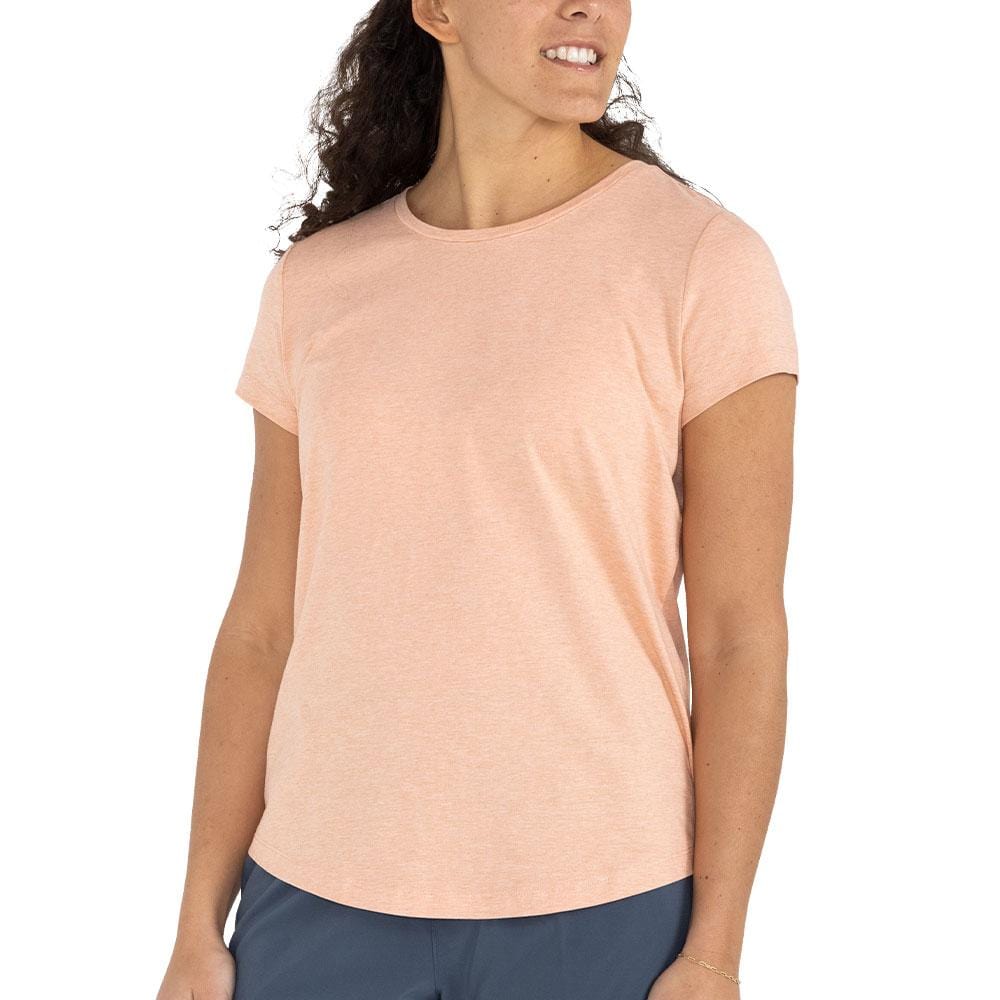 Free Fly Apparel T Shirts Heather Orange Dusk / XS Women's Bamboo Current Tee