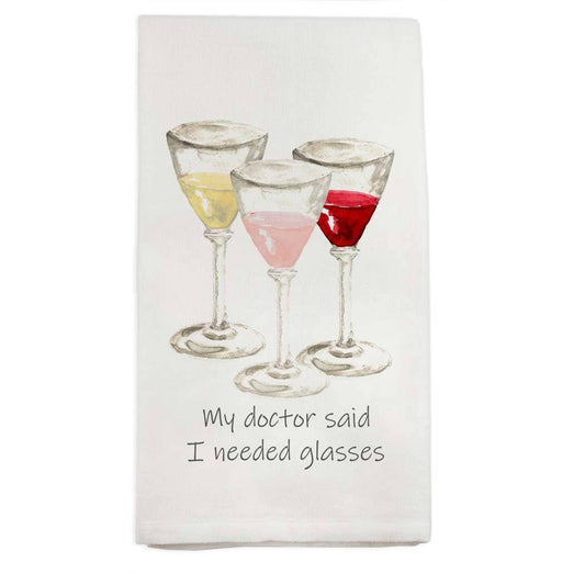 French Graffiti My Doctor Said Dishtowel