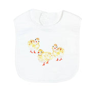 French Graffiti Three Baby Chicks Bib