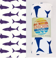Luv Bug Co Beach Towels Hooded / Sharks UPF 50+ Sunscreen Hooded Towels