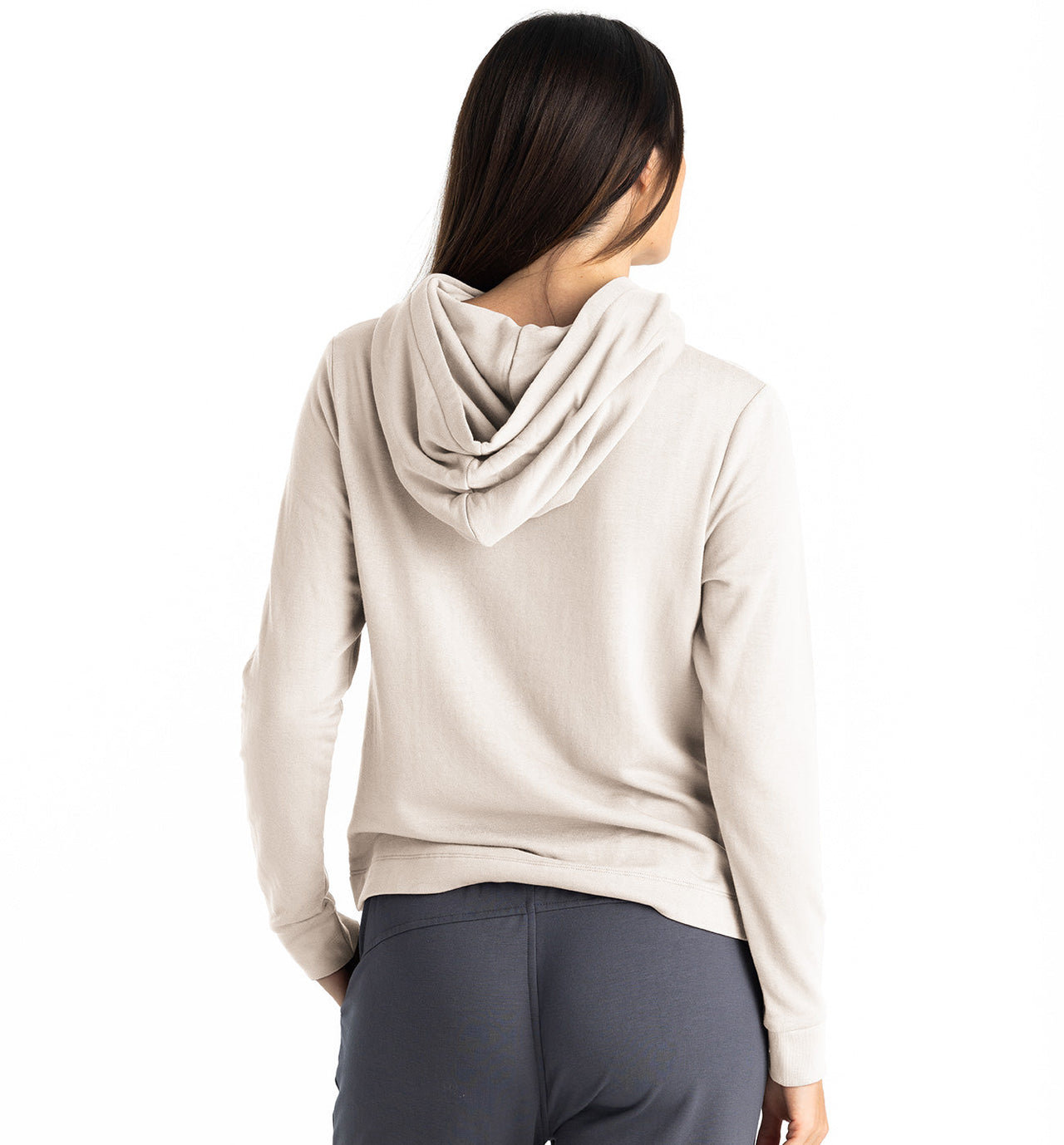 Women's Bamboo Lightweight Fleece Cropped Hoodie