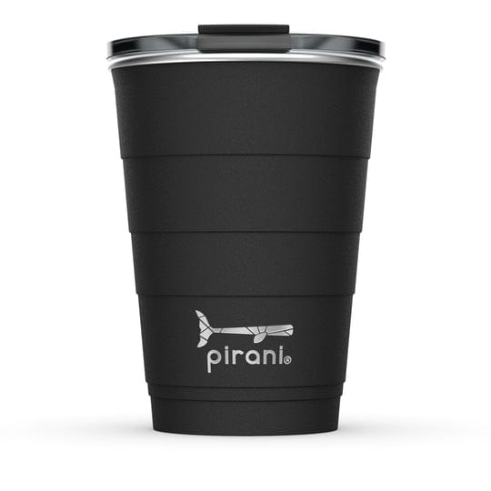 Pirani Drinkware Black Pirani 16oz. Stainless Steel Insulated Tumbler