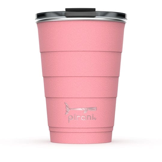 Pirani Drinkware Pink Pirani 16oz. Stainless Steel Insulated Tumbler