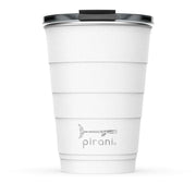 Pirani Drinkware White Pirani 16oz. Stainless Steel Insulated Tumbler