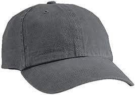 San Mar Hats Charcoal Garment Dyed / Adult Port & Company Cap