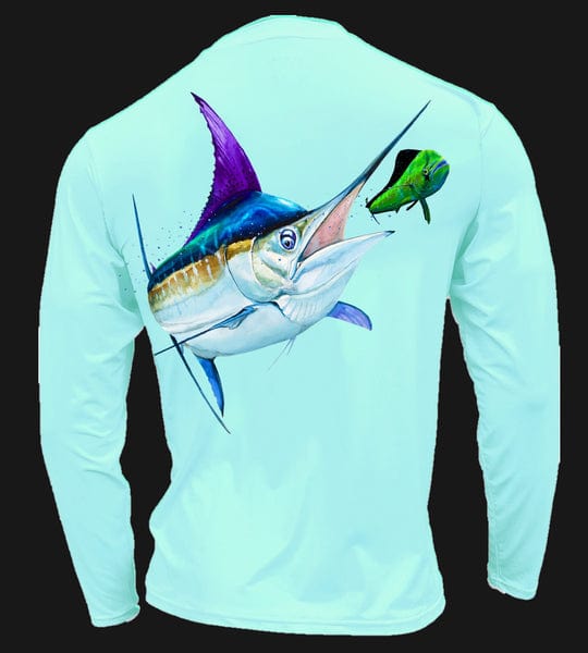 Tormenter Shirts & Tops Seafoam / S SPF Basix Marlin on Mahi Tormentor Shirt