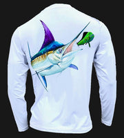 Tormenter Shirts & Tops White / S SPF Basix Marlin on Mahi Tormentor Shirt