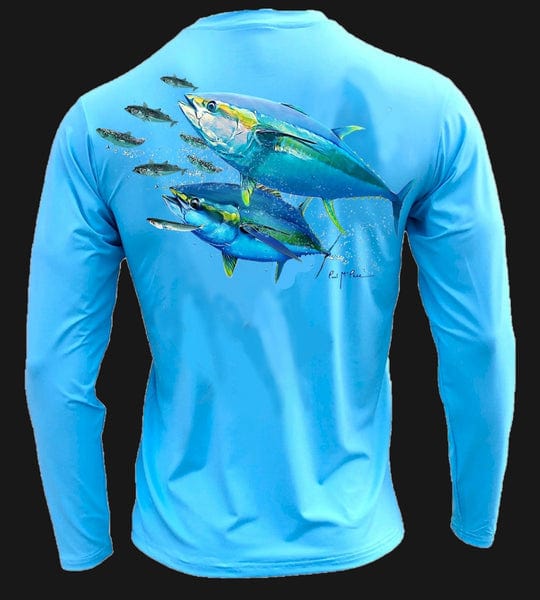 Tormenter Shirts & Tops Blue / S SPF Basix Tuna on Mackerel Tormentor Shirt