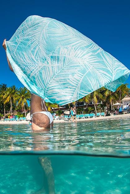 West Indies Wear Accessory Aqua / Island View West Indies Wear Sarong