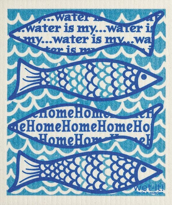 Wet It Kitchen Supplies Fish Reusable Paper Towel