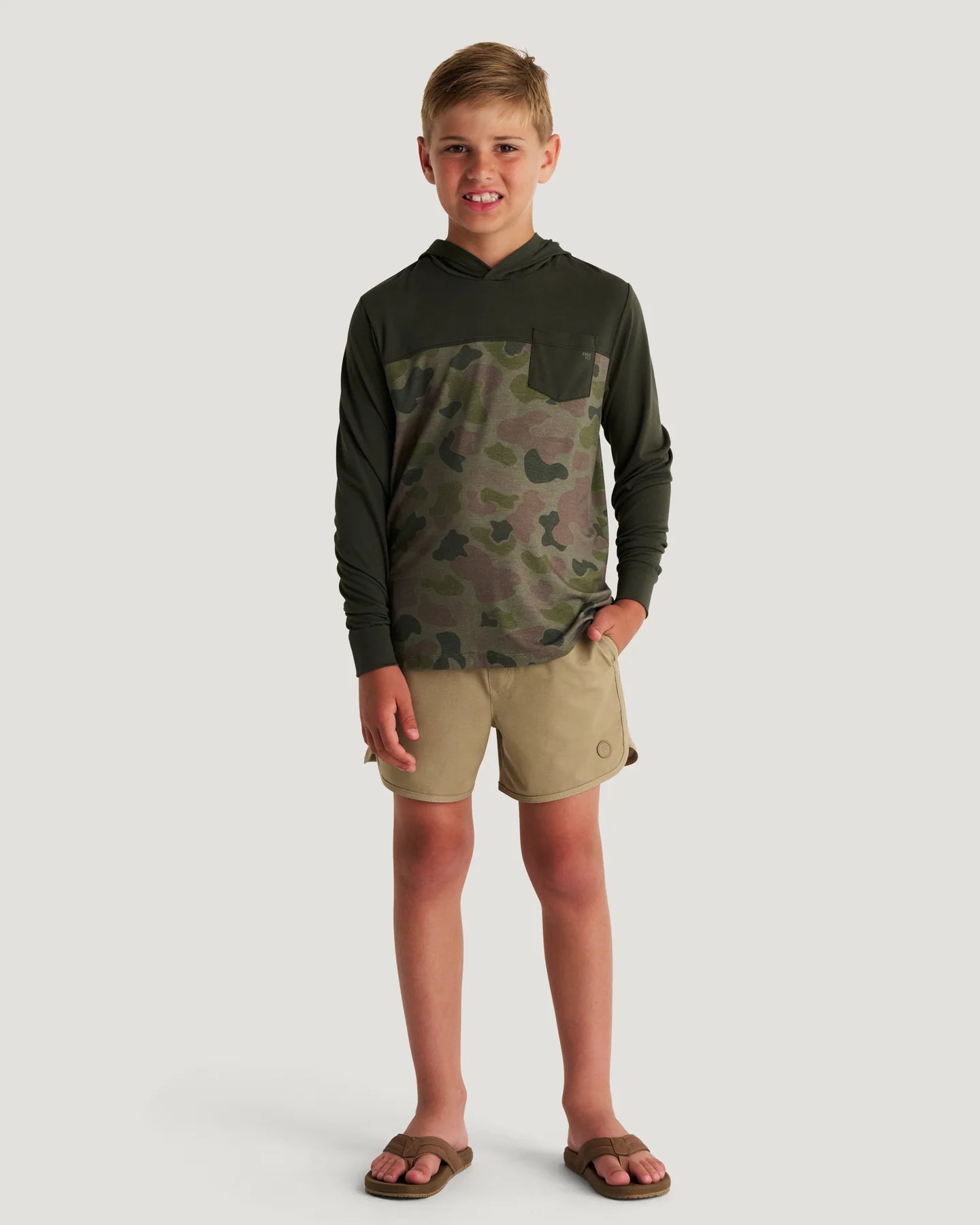 Youth Colorblock Bamboo Shade Hoodie