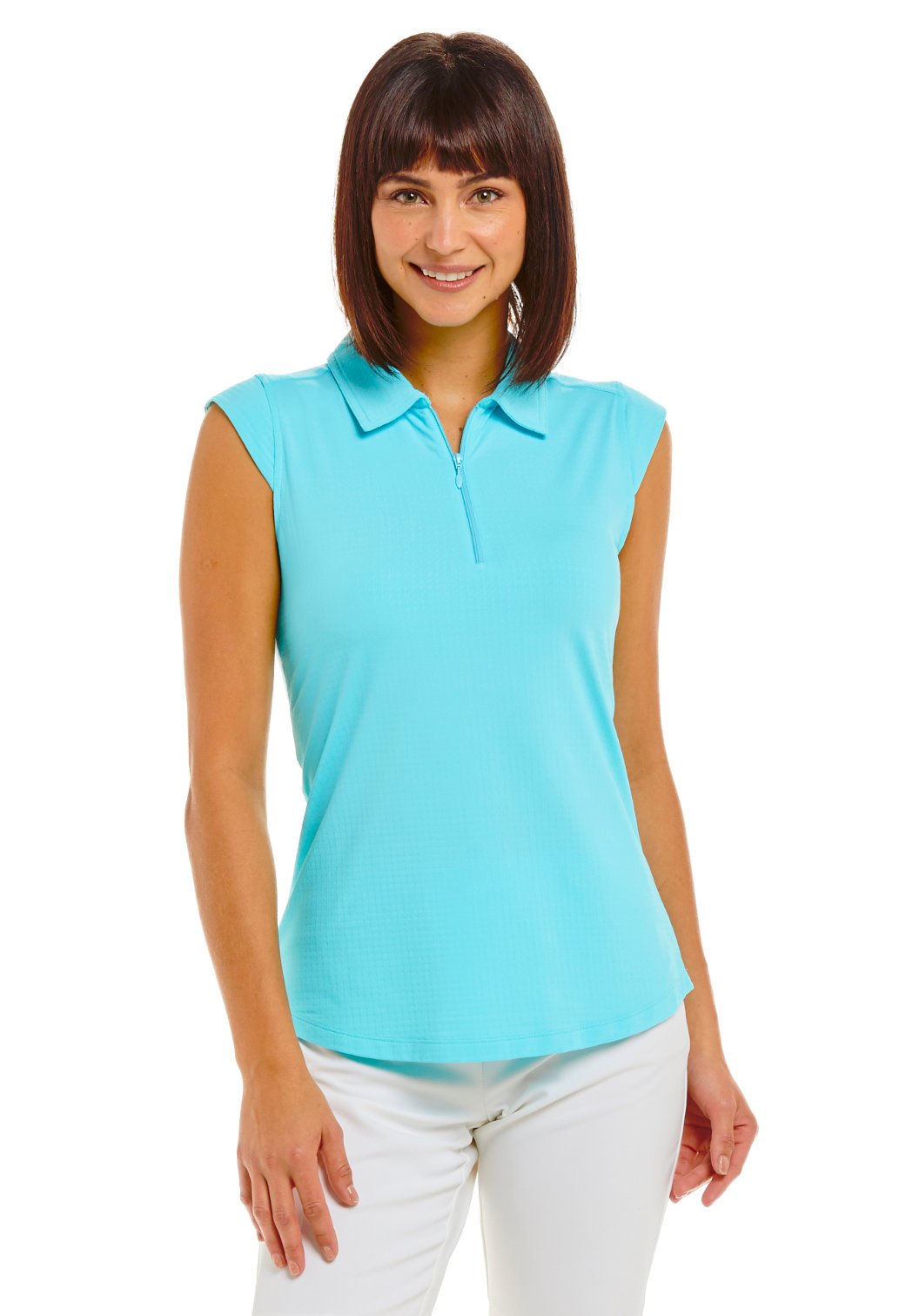 IBKUL Solid Sleeveless Polo
