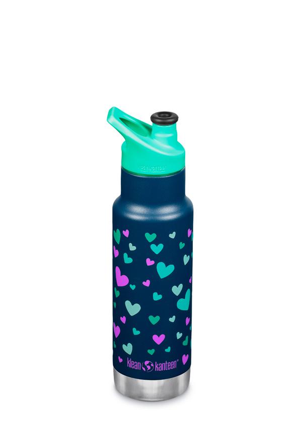 Kleen Kanteen Insulated Kid Classic Water Bottle 12oz (with kid sports cap)